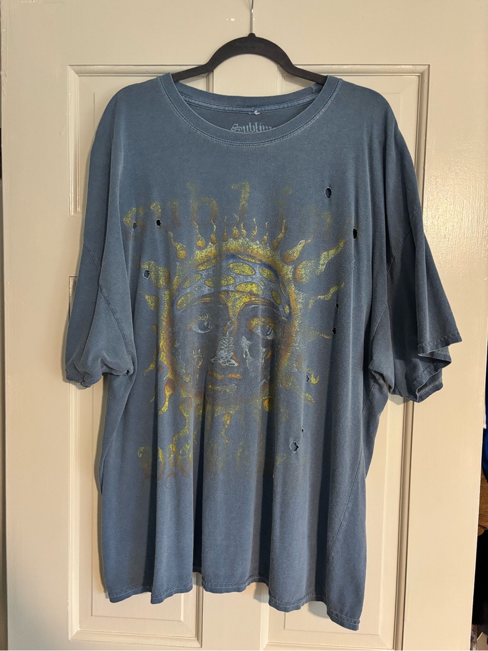 Urban Outfitters Blue Graphic ‘Sublime’ Short Sleeve T-shirt dress